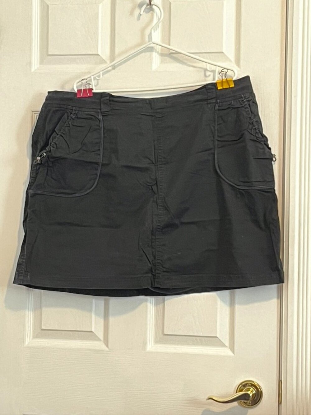 Black cargo skort size 24 from Addition Elle